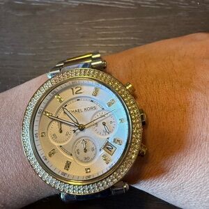 Michael Kors Two-Tone Crystal Watch